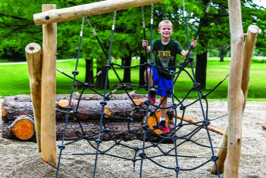 Climb, dig or build at the Natural Playground