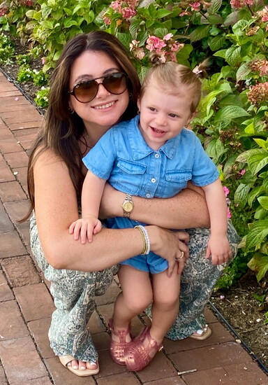 Christina with daughter Lorelei