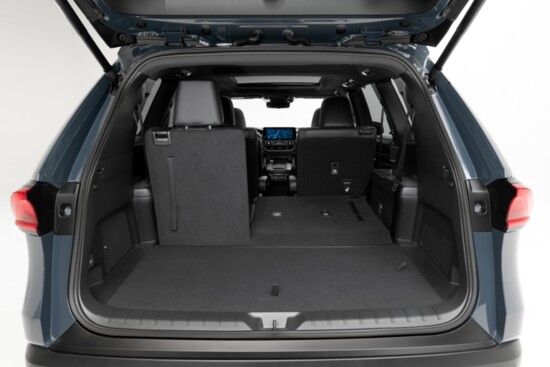 Impressive 20.7 cubic feet of cargo space behind the third row
