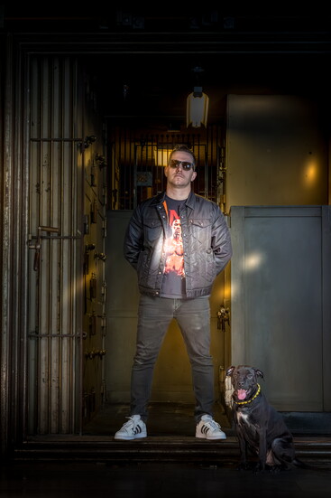 Award-Winning Chef James Rigato with Onyx from Rebel Dogs Detroit