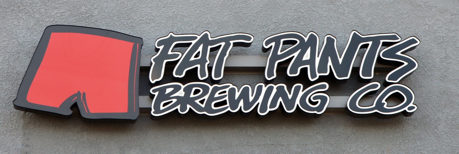 Embroidered logo patch — Fat Pants Brewing Co.