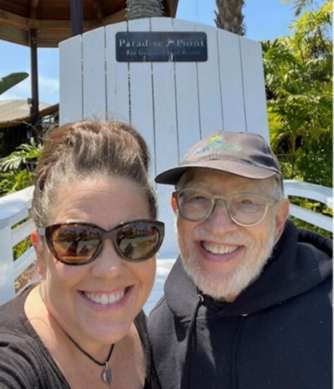 Boo Lopez and her dad Bob Kurtz