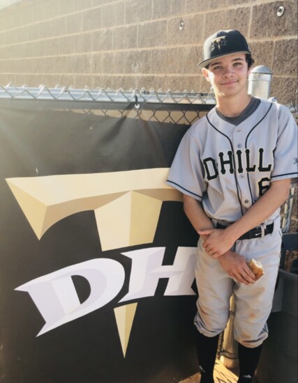 David Cordero, Jr. poses after posting his first-ever shutout as a high school pitcher, April 2022
