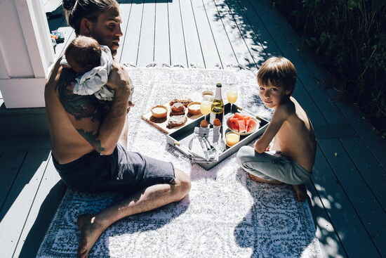 Mike Baiocchi and his family