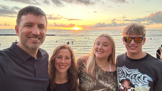 Jon Pascal and his family