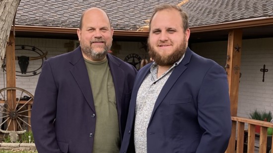 Retired Lt. Col. Michael Vickrey and Specialist Chase Vickrey (Photography Rarchar S. Tortorello)