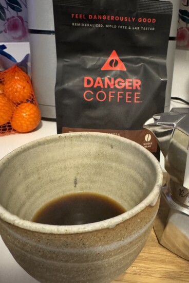 Danger Coffee in a Casa Zuma Ritual Mug