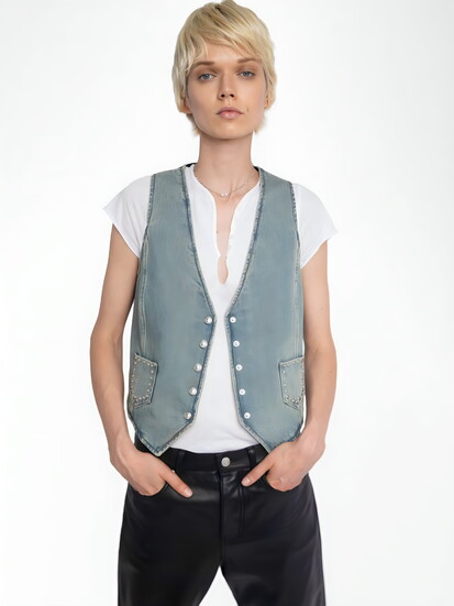 Embelished denim