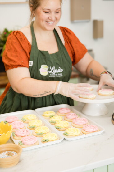 Lara Arnold, owner of Lara's Cakes & Bakes 