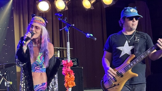 Trashy Annie on stage at the Pershing. Photo by Julie Royce.