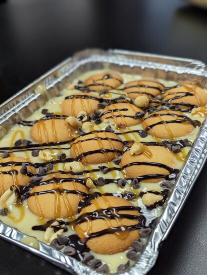 Candied Rib Company's Chocolate Caramel Banana Pudding