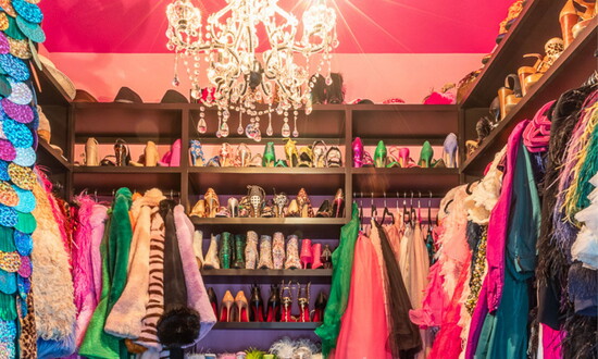 A lifetime of color, creativity and style comes together in Kari Sanders’ curated closet. Photo by Kathie Peden Photography