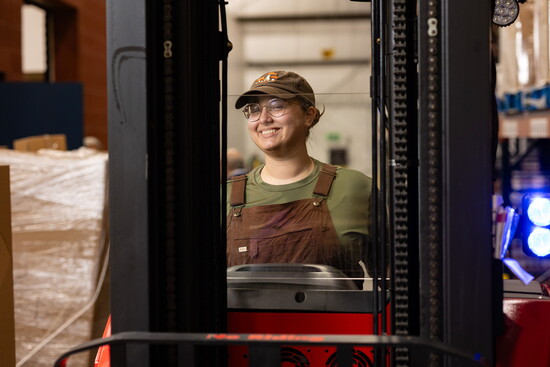 Aaron Walton is Second Harvest Volunteer Project Coordinator. This past year, volunteers donated 32,000 hours of their time.