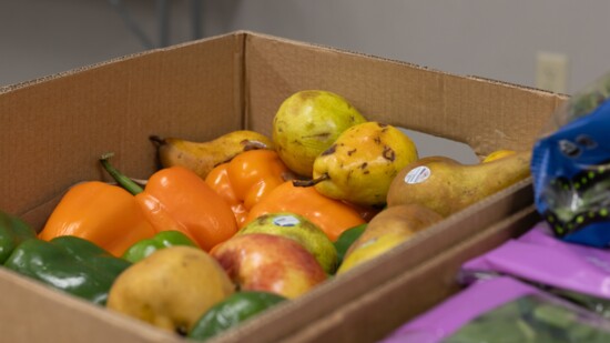 Peppers + pears find a new home via Last Mile Food Rescue.