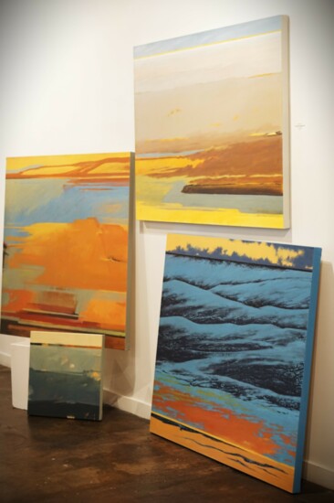 Joiner's artwork is inspired by the southwest terrain. 