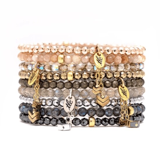 TLC Moving Forward Mixed Metal Stretch Bracelets