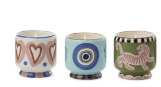 Dopo Hand painted Ceramic Candles