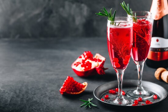 Pomegranate Champagne Punch