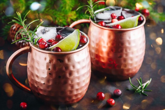 Spiced Cranbery Moscow Mule