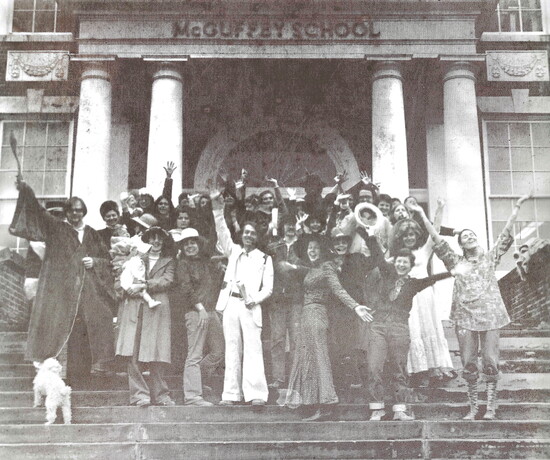 Members of the McGuffey Art Center in 1975. Photo Courtesty of McGuffey Art Center.