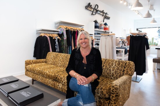 Kimberly Moster, inside her boutique. 