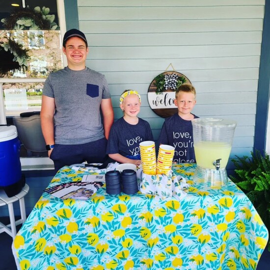 Kids help raise money for Isaiah 117 through the Lemonade Stand Challenge.