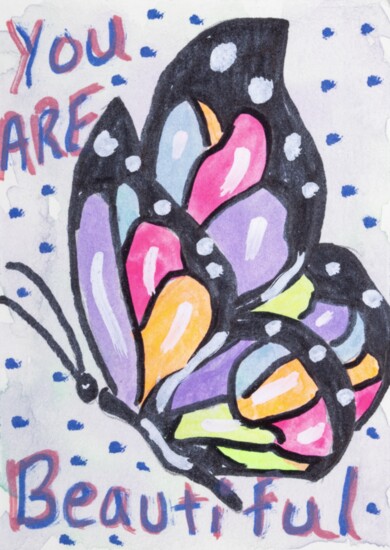 Ty's beautiful butterfly.