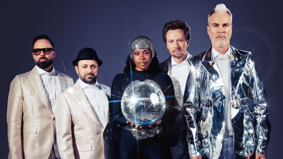 Fitz and the Tantrums (L–R): Jeremy Ruzumna, James King, Noelle Scaggs, Joseph Karnes, Michael Fitzpatrick.