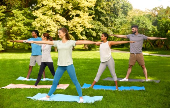 A favorite - yoga in the park 