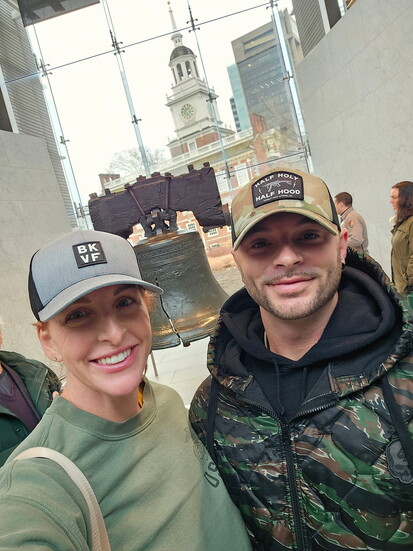 Corey Collins & wife Sarah 
