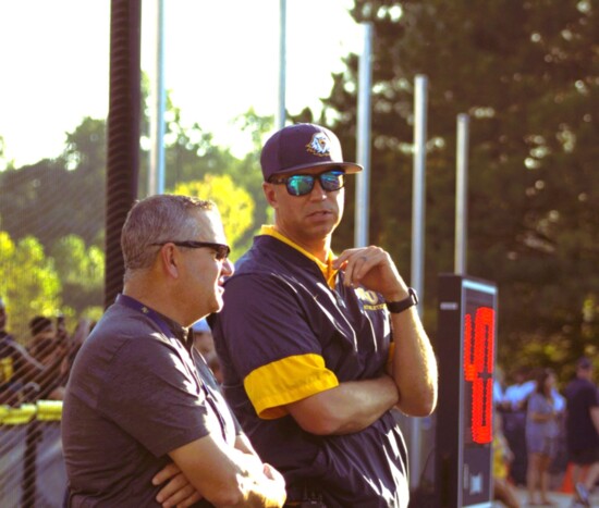 Jeffrey Pourchier, Athletic Director of Reinhardt, once a coach, always a coach. 