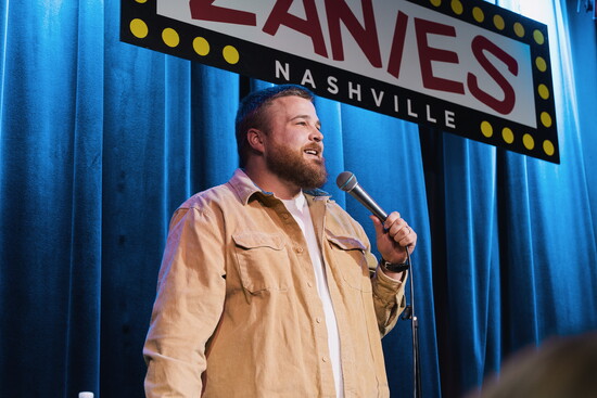 Aaron performs at the inaugural Prader Silly benefit in 2025