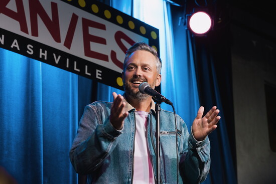 Nate Bargatze performs at the inaugural Prader Silly benefit in 2025
