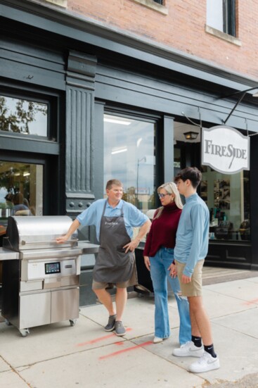 Tasha Davis, owner of Downtown Hydration and Wellness, and her son, Alex, enjoyed learning from Greig.