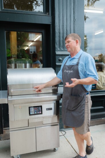 Greig McCully, owner of Fireside, talks about the pellet grill he used to cook his holiday turkey.