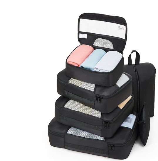 4. “I love packing cubes because they help keep luggage organized and compact, making packing, unpacking, and finding items much easier during travel.” Amazon, 