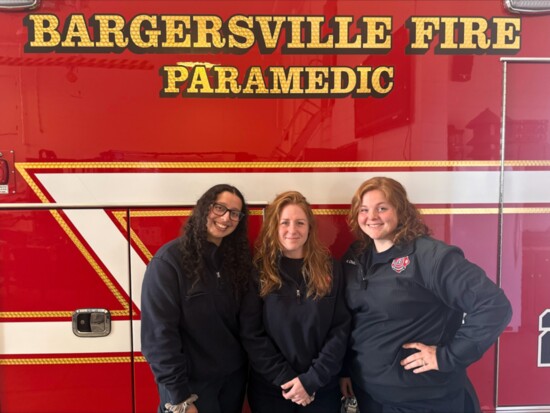 Bargersville Fire paramedics (L-R): Hallie Howard, Morgan Harker, Kaycie Chittum / Photo by Michael Pruitt, deputy fire chief  