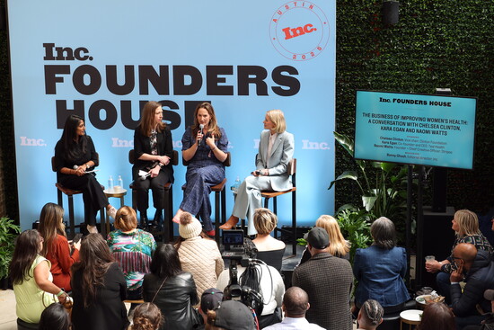 Bonny Ghosh, Editorial director, Inc., Chelsea Clinton, Vice chair, Clinton Foundation, Kara Egan, Co-founder and CEO, Teal Health, and Naomi Watts, Founder of 