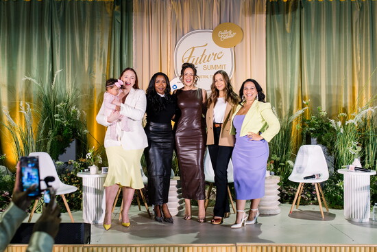 Austinites, including Camile Styles, Iskra Lawrence and her beautiful baby Prima at Create & Cultivate’s Future Summit Powered by Chase Ink 