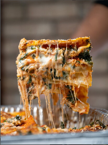 Cafe Cortina's famous Vincigrassi Lasagna