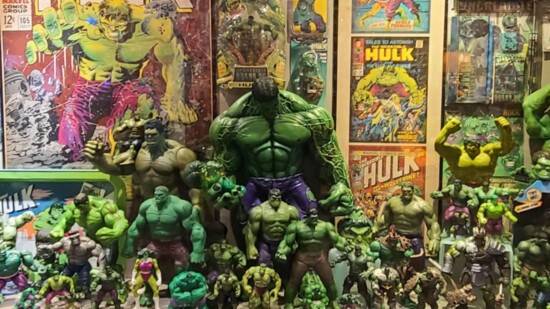 "The Incredible Hulk" diorama (Photography Lindsey Davies)