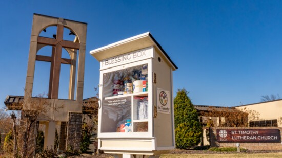 The Blessing Box at St. Timothy Lutheran Church is one of three in Hendersonville.