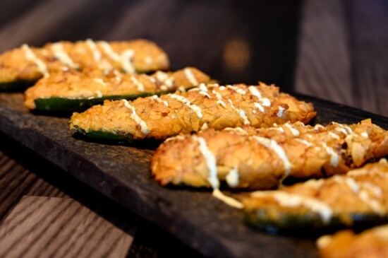 Raiders Tavern & Grill’s Baked Stuffed Fresh Jalapeños are the perfect pre-game snack
