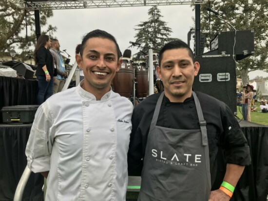 Chef Abdu Romero and Agustín Charco Diego, a sushi chef at Slate Bistro & Craft Bar