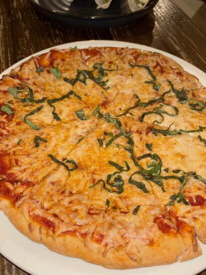 Iron Whale's vegan mozzarella gluten free pizza