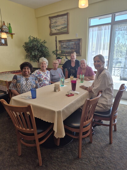 It's a very cozy and welcoming vibe at the German Cafe in Sierra Vista.