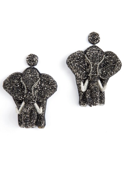 6. Deepa Gurnani Elephant Earrings, Manhattan South