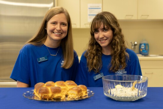 Alicia Burns and Piper Smith, Senior Dietetics Students at MTSU