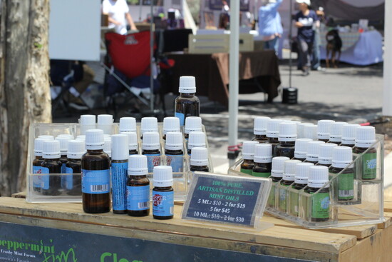 Artisan distilled mint oils made locally