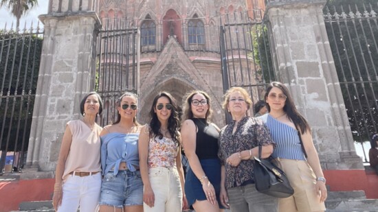 Gemma and family members in Mexico for the holidays.